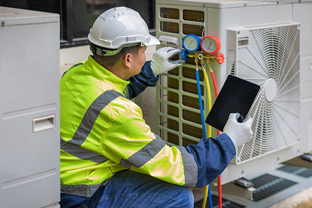 Professional Ductwork Repair technician working in Ironia, NJ